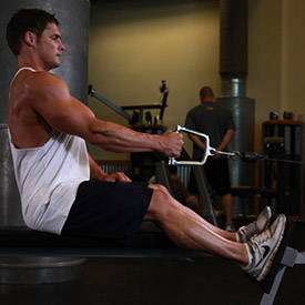 Seated One-arm Cable Pulley Rows