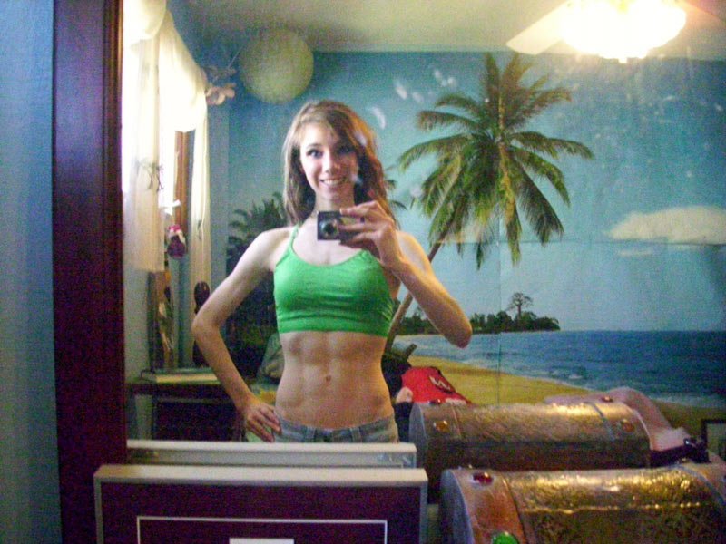 women bodybuilding before and after. 70 lbs, After: 112 lbs