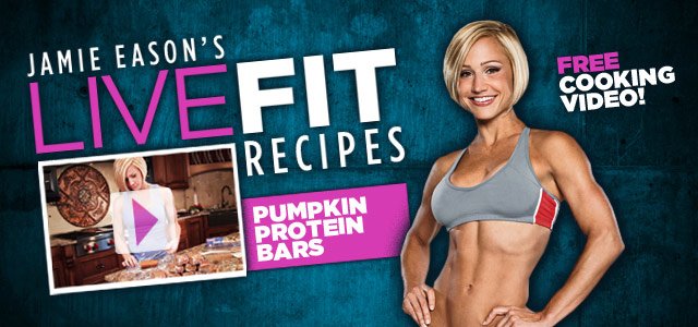 Jamie Eason's LiveFit Recipes: Pumpkin Protein Bars