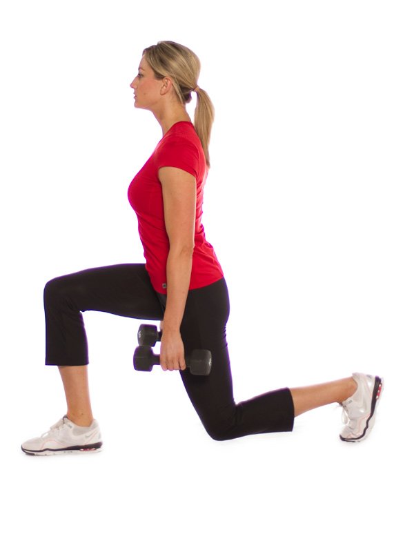 Lunges With Dumbbells