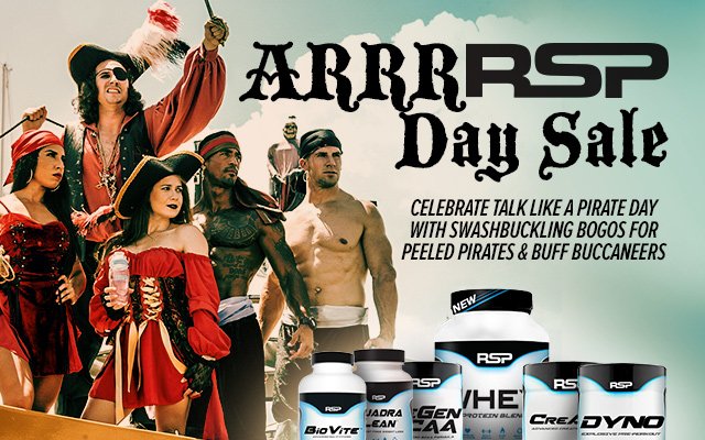 Talk Like A Pirate Day RSP Nutrition Sale 