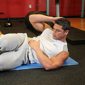 Oblique Crunches - On The Floor