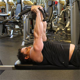 Lying Cable Triceps Extension