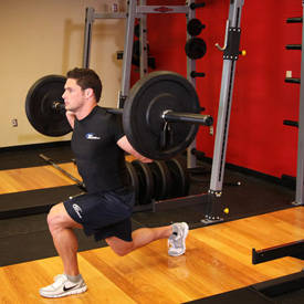 Weightlifting Accessories Program - barbell lunge