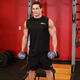 Dumbbell Squat To A Bench thumbnail image