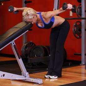 rear delt raise bent over dumbbell bench head cable exercises lateral rows female bodybuilding