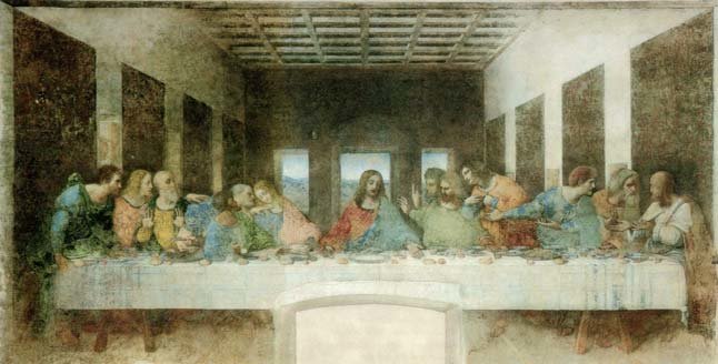 The Last Supper (1495-1498) by Leonardo da Vinci (1452-1519)