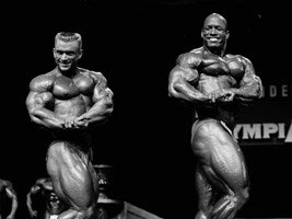 Lee Priest & Shawn Ray At The 1998 Olympia.
