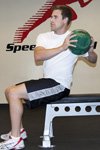 Seated Med Ball Twist Pass