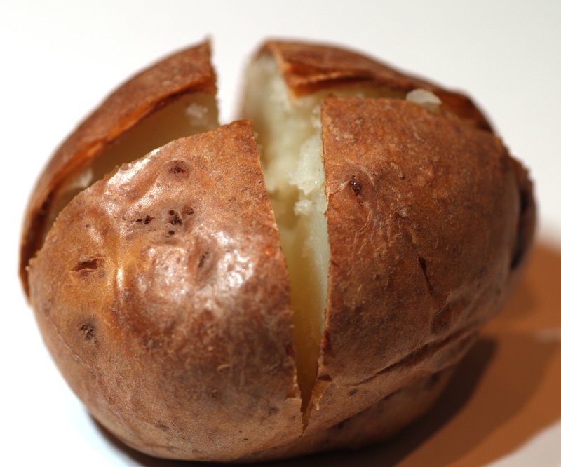 If you aren't on a really low-carb diet, a baked potato can be a wise side choice