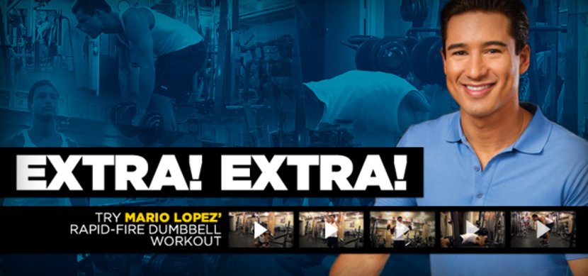 Extra! Extra! Try Mario Lopez' Rapid-Fire Dumbbell Workout