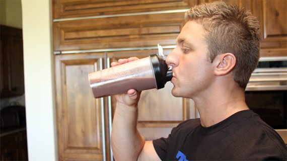 Protein shakes are much easier to prepare and will be absorbed easier than steak.