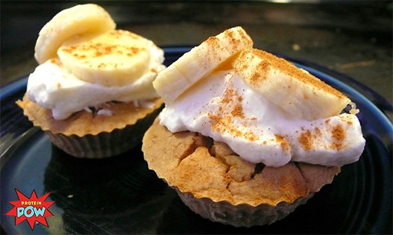 Banana, Pecan and Vanilla Protein Muffins