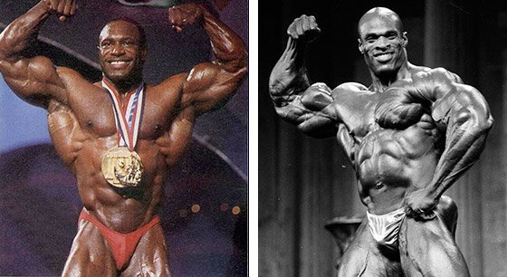Lee Haney (left) and Ronnie Coleman (right)