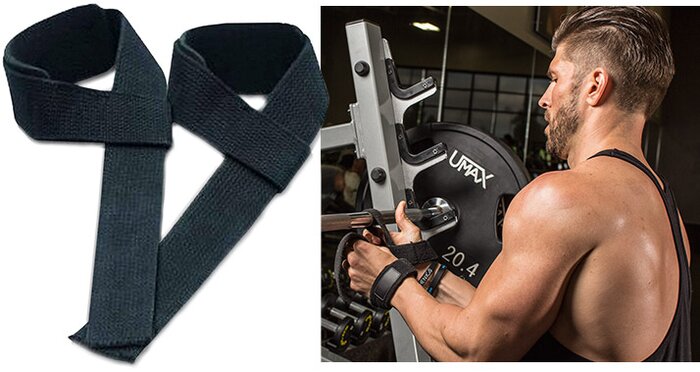 BODYBUILDING WEIGHT LIFTING GYM FITNESS TRAINING WRAPS STRAPS GLOVES BLACK BLUE 