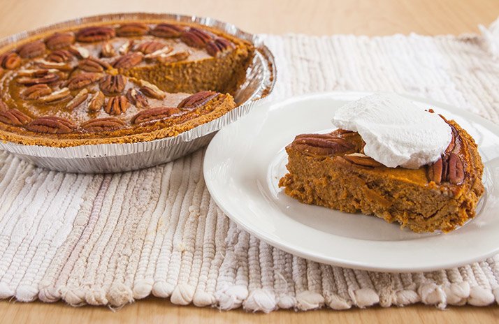 Protein Pumpkin Pecan Pie