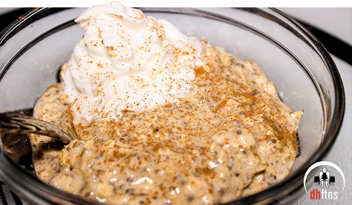 Eggnog Overnight Protein Oatmeal