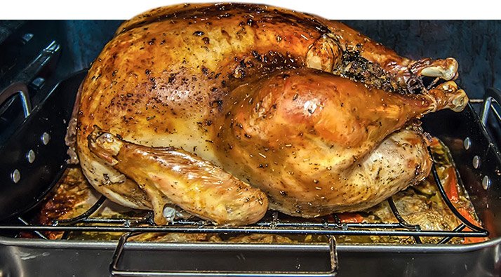 Roast Turkey with Champagne-Infused Apricot and Cran-apple Stuffing