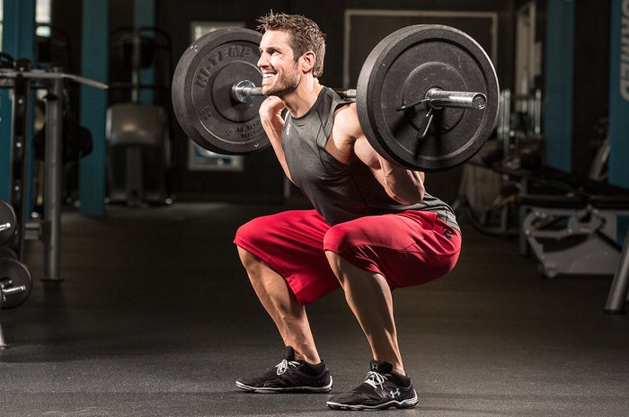 Barbell squat, workout programs for men