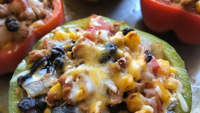 Lean Guilt-Free Taco-Stuffed Peppers