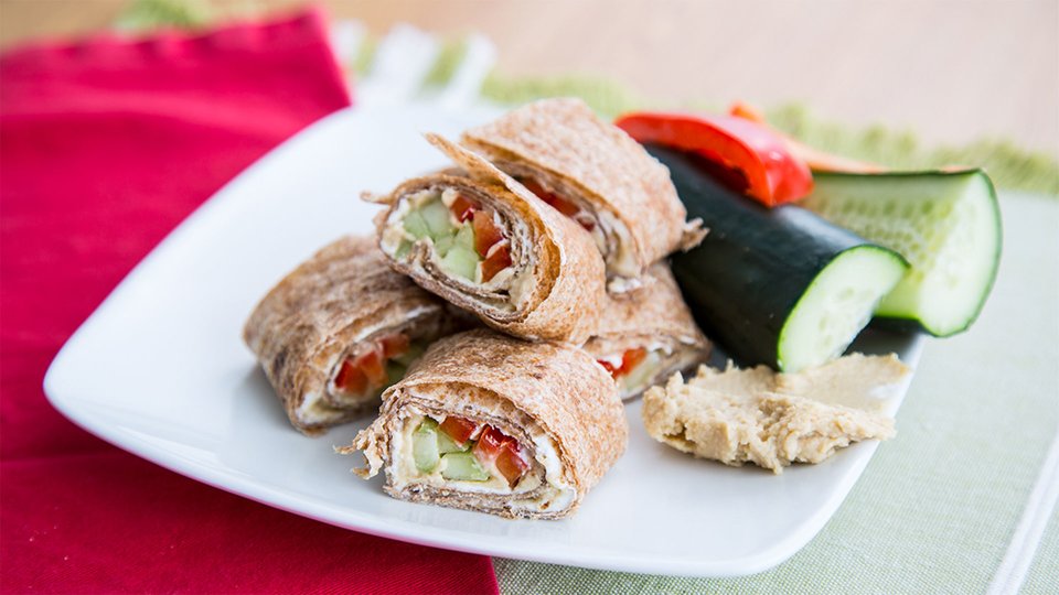 Vegetarian Hummus Wrap