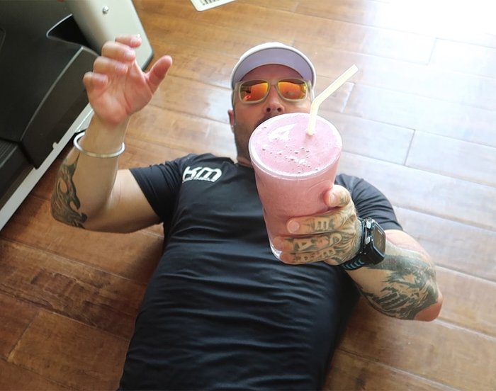 Kris Gethin with a protein shake