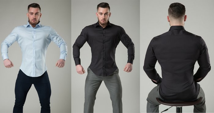 dress shirts for bodybuilders