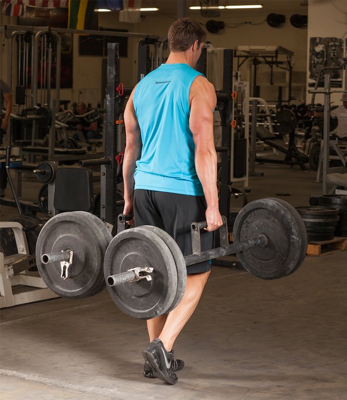 If you've never tried it, take a farmer's walk with a pair of heavy dumbbells. 