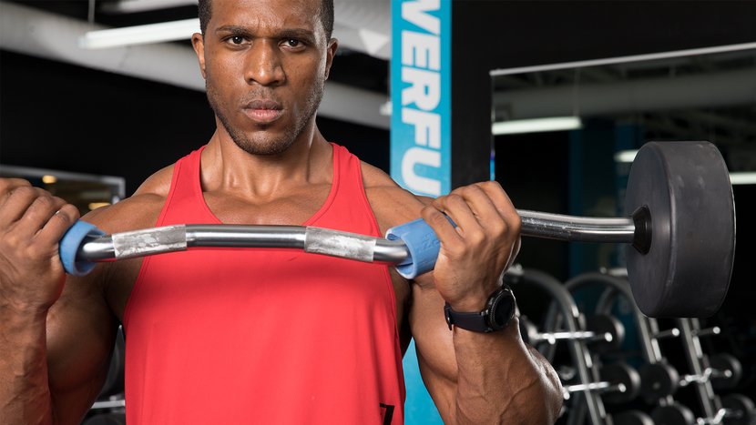 Blue Fitness Mad Mega Bar Grip for Dumbbell Barbells & Cables Increased Grip 