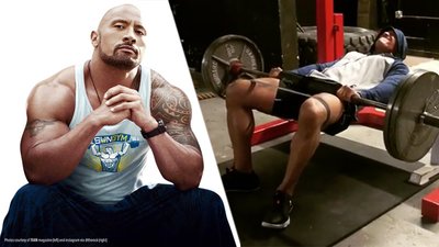 How The Rock Starts His Leg Day
