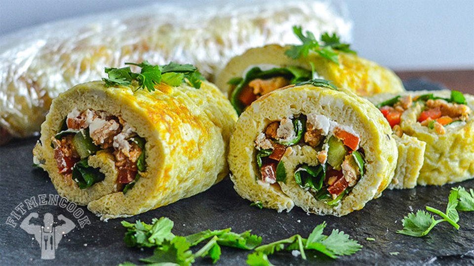 Breakfast Omelet Roll-Ups