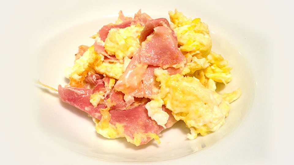 Jim Stoppani's Shortcut To Shred Recipes: Cheesy Ham Scramble