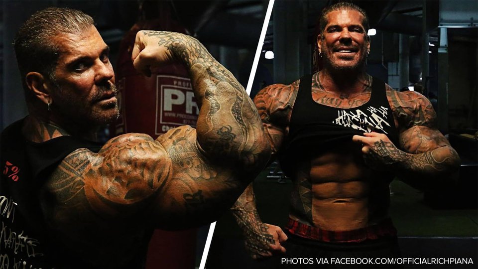 Rich Piana  Here is an old pic no tattoos and in posing trunks I weighed  268 onstage and came in flat and looked way better the next day The story  of