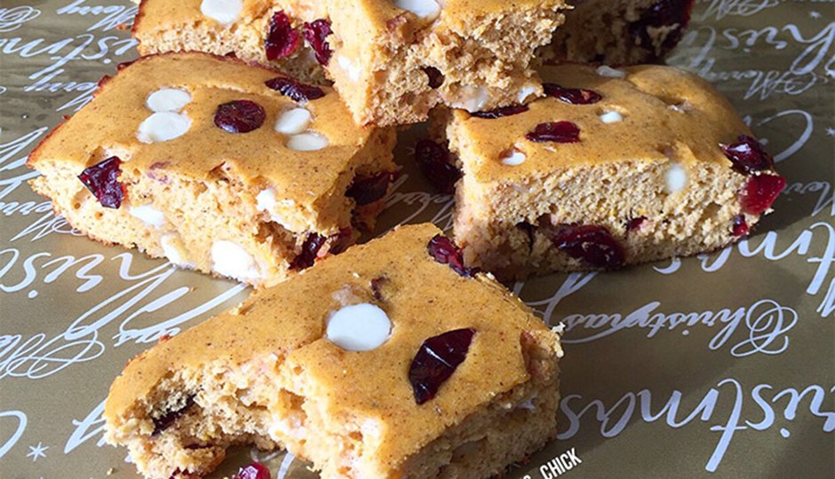White Chocolate Cranberry Protein Bars