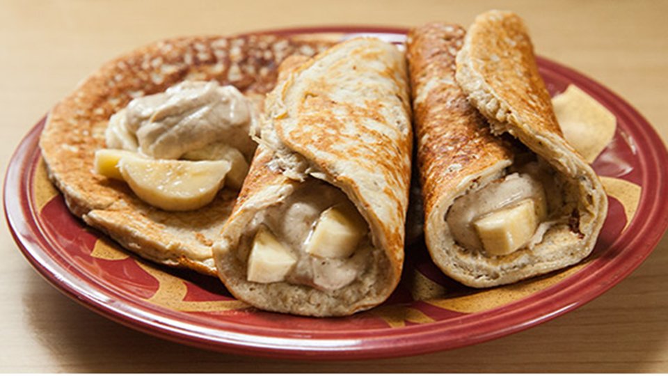 Coconut Vanilla Protein Crepes