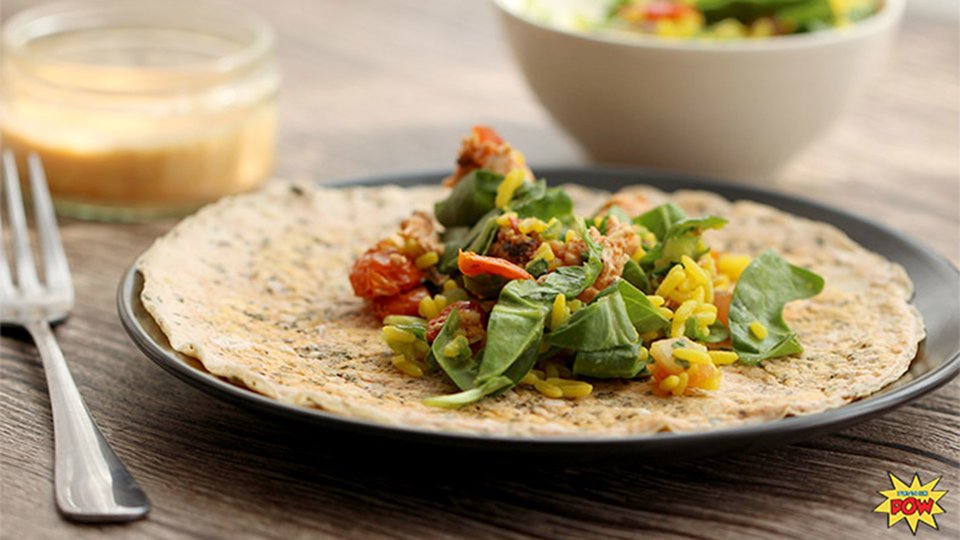 Gluten-Free Savory Whey Protein Crepes