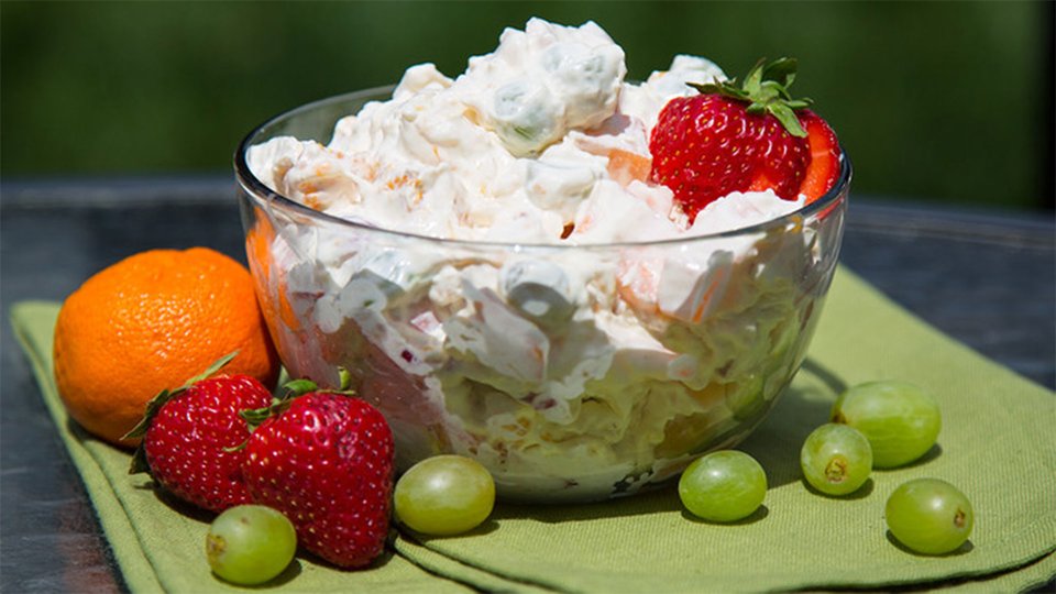 White Chocolate Fluff Fruit Salad