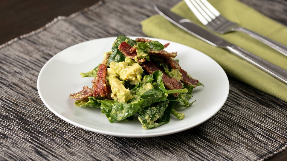 Spinach, Bacon and Avocado Salad