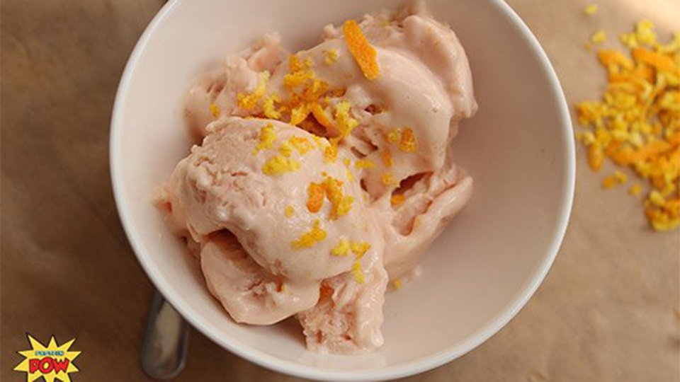 Orange Dreamsicle Protein Ice Cream