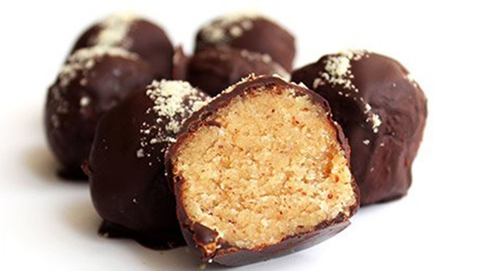 Almond Birthday Cake Protein Truffles