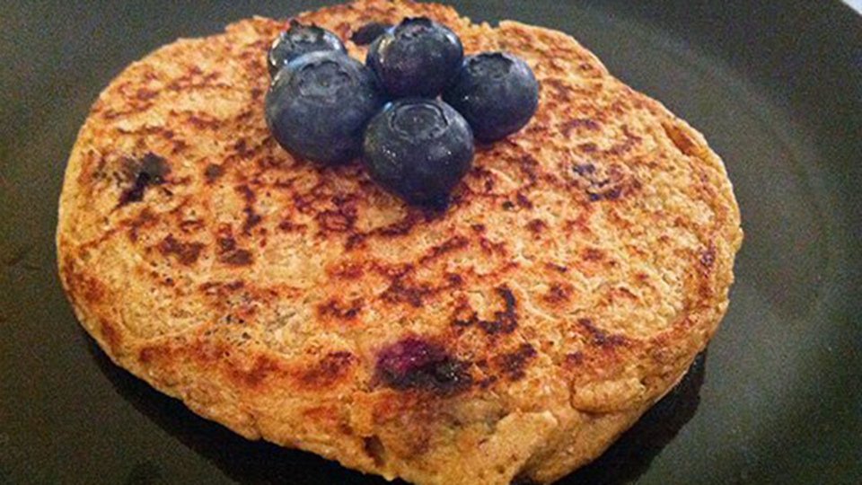 Blueberry Protein Pancakes