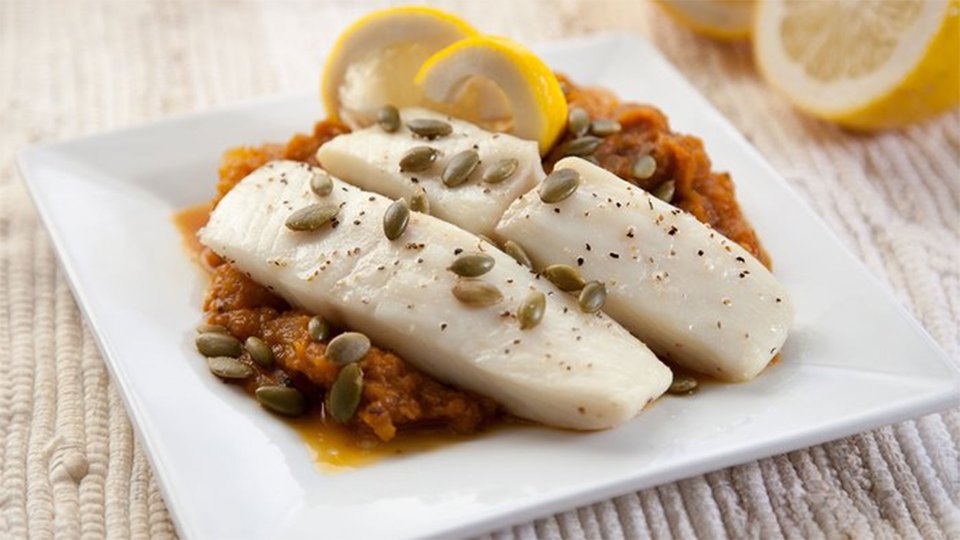 Halibut With Squash Sauce