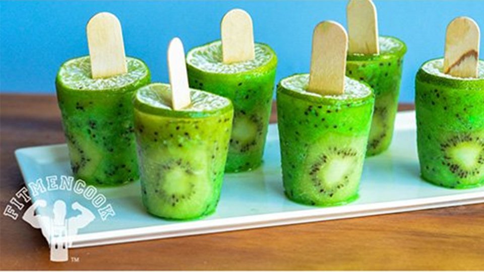 Anabolic Kiwi-Lime Popsicles