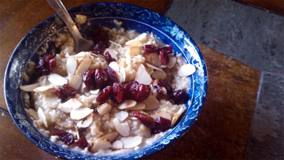 Cranberry-Almond Oatmeal