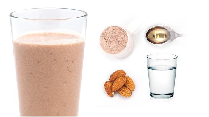 chocolate almond protein shake