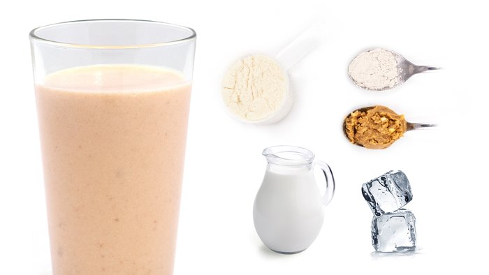 peanut brittle protein shake