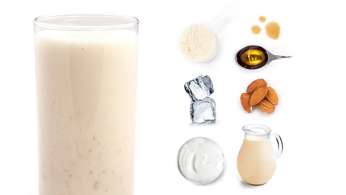 soy almond protein shake