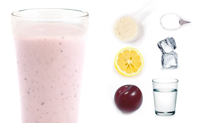 vita plum protein shake