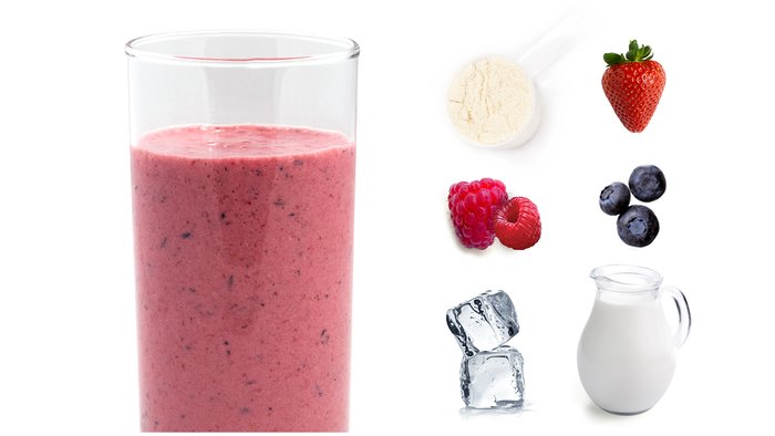 wild berry protein shake