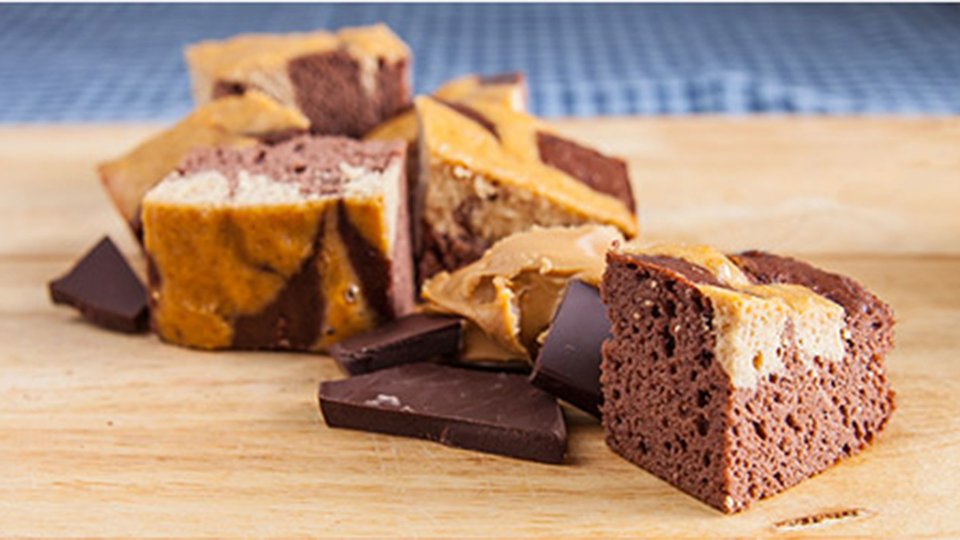 Chocolate Peanut Butter Swirl Protein Bars